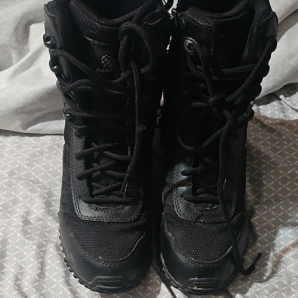 Kid's Black Tactical Boots
